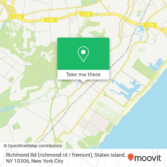 Richmond Rd (richmond rd / fremont), Staten Island, NY 10306 map