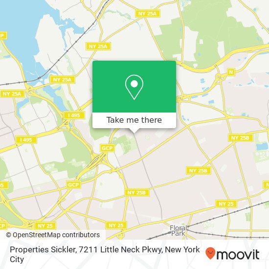 Properties Sickler, 7211 Little Neck Pkwy map