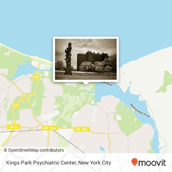 Mapa de Kings Park Psychiatric Center