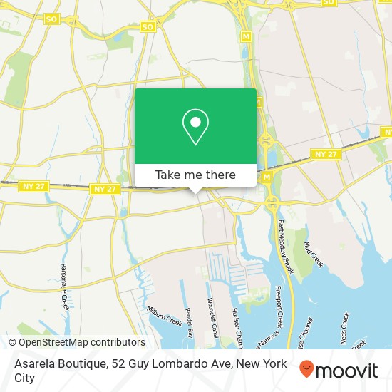 Asarela Boutique, 52 Guy Lombardo Ave map
