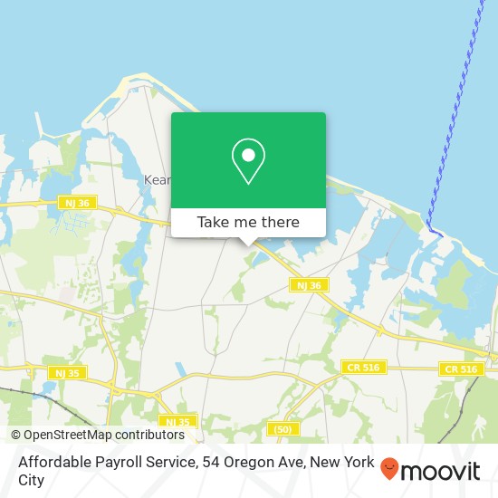 Affordable Payroll Service, 54 Oregon Ave map