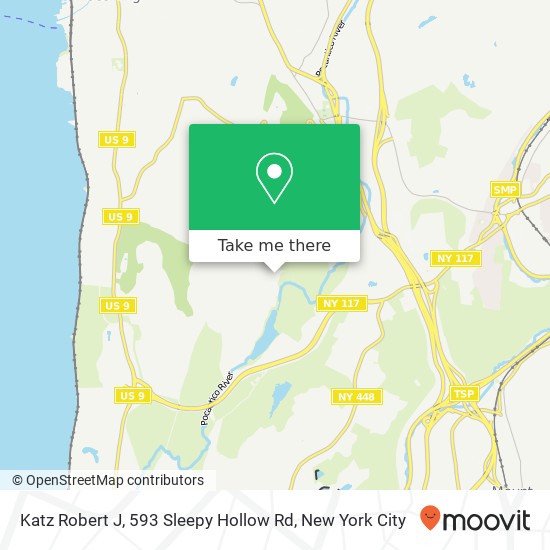 Mapa de Katz Robert J, 593 Sleepy Hollow Rd