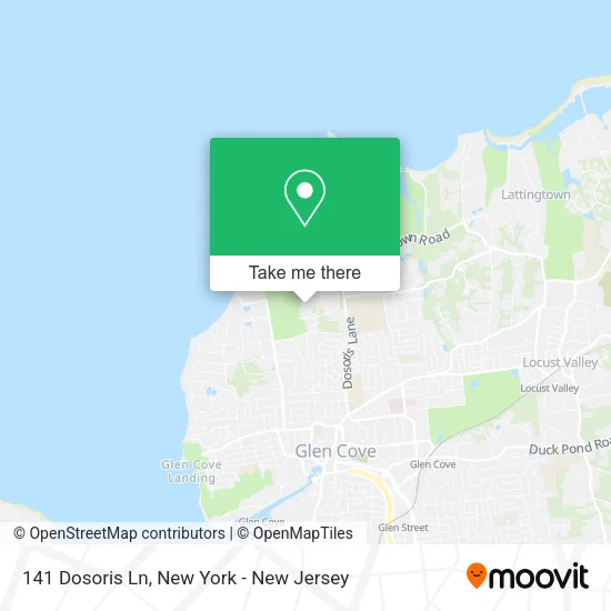 141 Dosoris Ln map