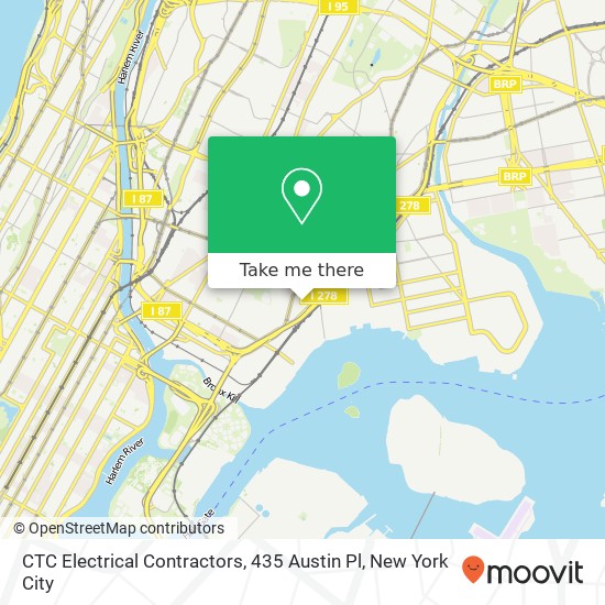 Mapa de CTC Electrical Contractors, 435 Austin Pl
