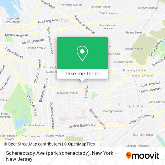 Schenectady Ave (park schenectady) map
