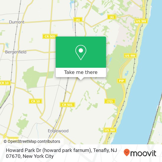 Howard Park Dr (howard park farnum), Tenafly, NJ 07670 map