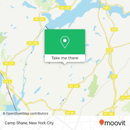 Camp Shane map