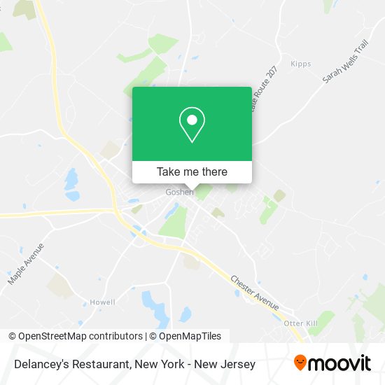 Mapa de Delancey's Restaurant