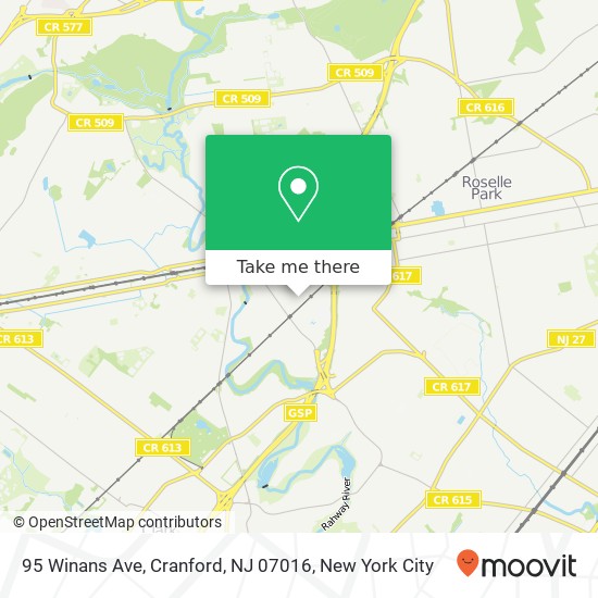 95 Winans Ave, Cranford, NJ 07016 map