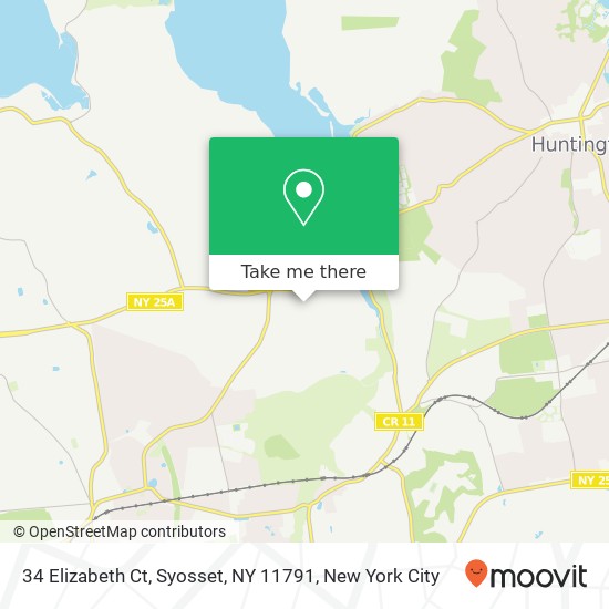 Mapa de 34 Elizabeth Ct, Syosset, NY 11791