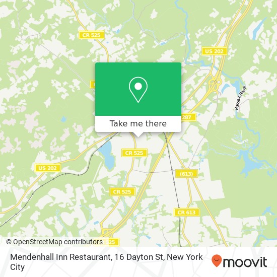 Mapa de Mendenhall Inn Restaurant, 16 Dayton St