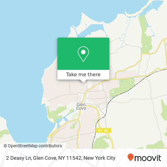 Mapa de 2 Deasy Ln, Glen Cove, NY 11542