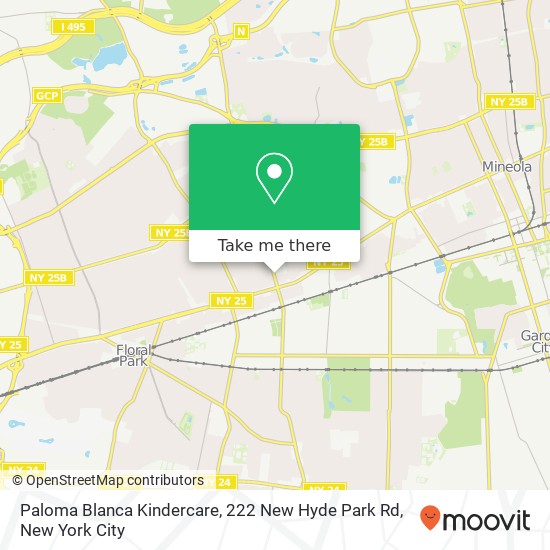 Paloma Blanca Kindercare, 222 New Hyde Park Rd map