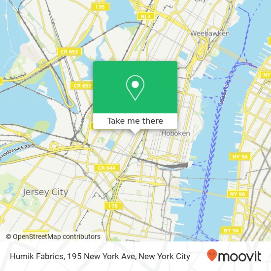 Mapa de Humik Fabrics, 195 New York Ave