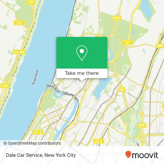 Dale Car Service map