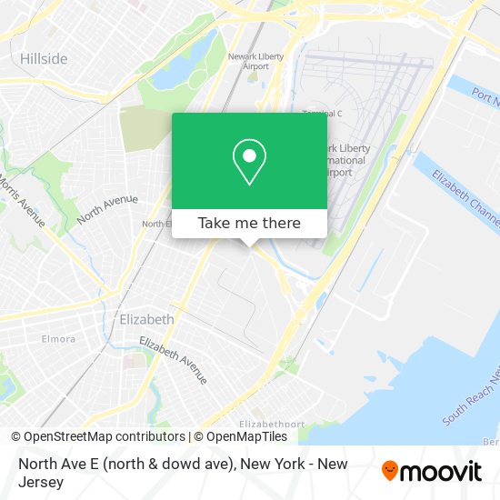 North Ave E (north & dowd ave) map