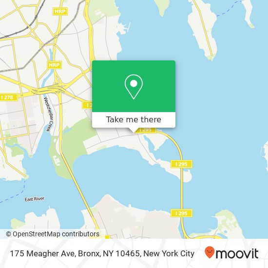 Mapa de 175 Meagher Ave, Bronx, NY 10465