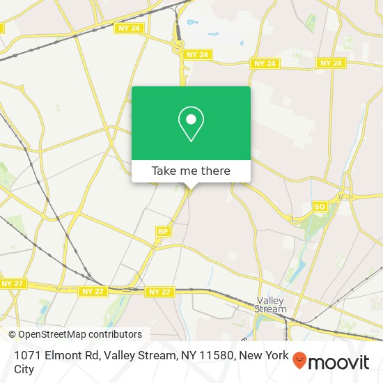 1071 Elmont Rd, Valley Stream, NY 11580 map