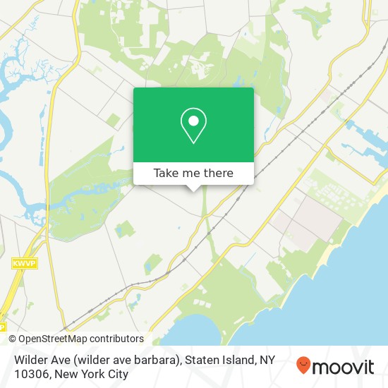 Mapa de Wilder Ave (wilder ave barbara), Staten Island, NY 10306