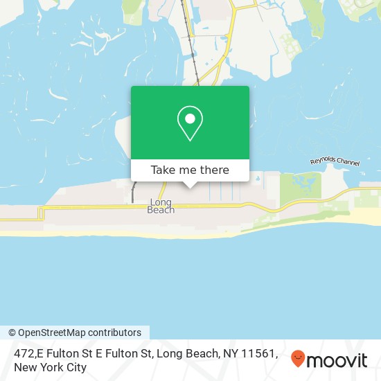 Mapa de 472,E Fulton St E Fulton St, Long Beach, NY 11561