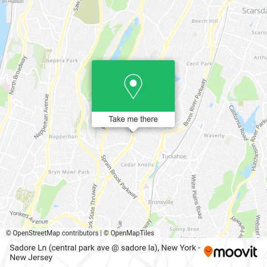 Sadore Ln (central park ave @ sadore la) map