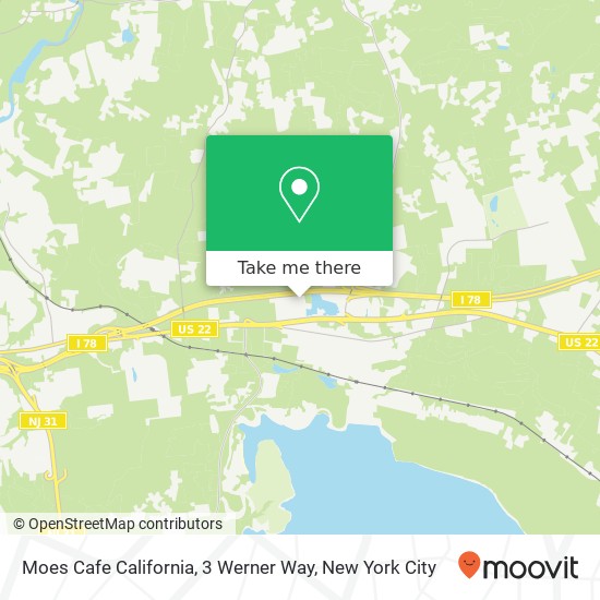 Mapa de Moes Cafe California, 3 Werner Way