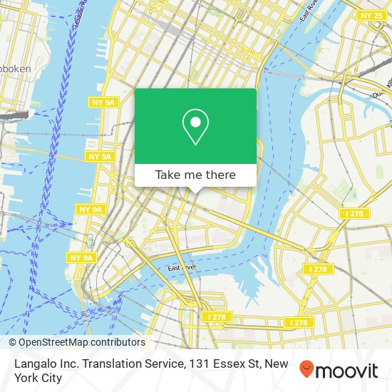 Langalo Inc. Translation Service, 131 Essex St map