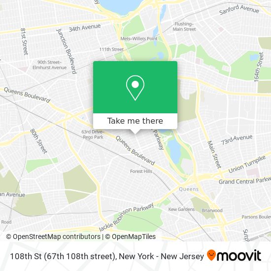 108th St (67th 108th street) map