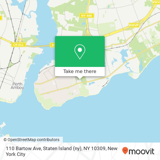 110 Bartow Ave, Staten Island (ny), NY 10309 map