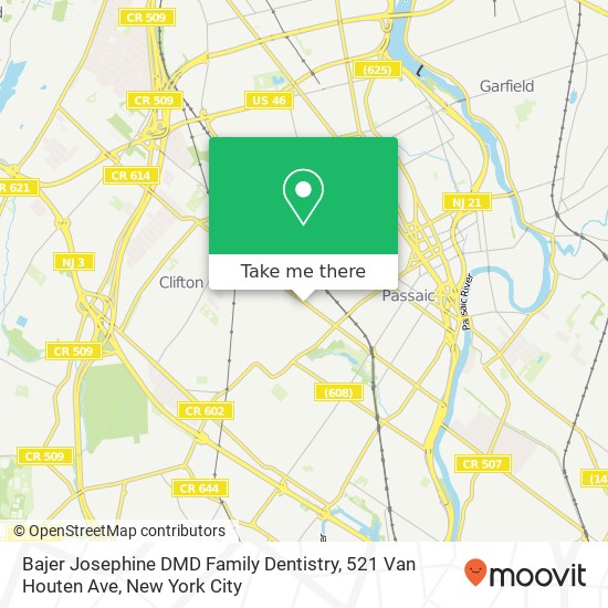 Bajer Josephine DMD Family Dentistry, 521 Van Houten Ave map