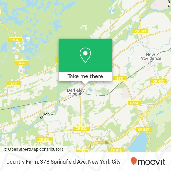 Mapa de Country Farm, 378 Springfield Ave