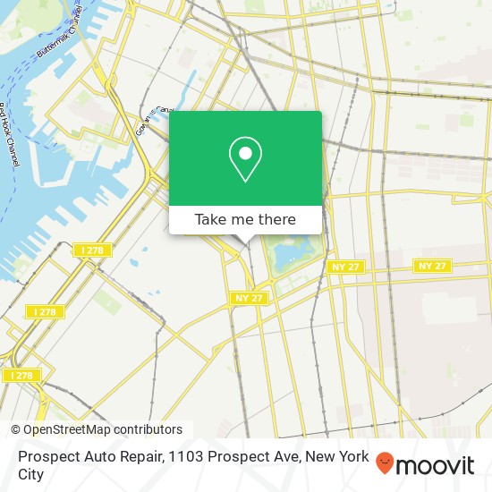 Prospect Auto Repair, 1103 Prospect Ave map