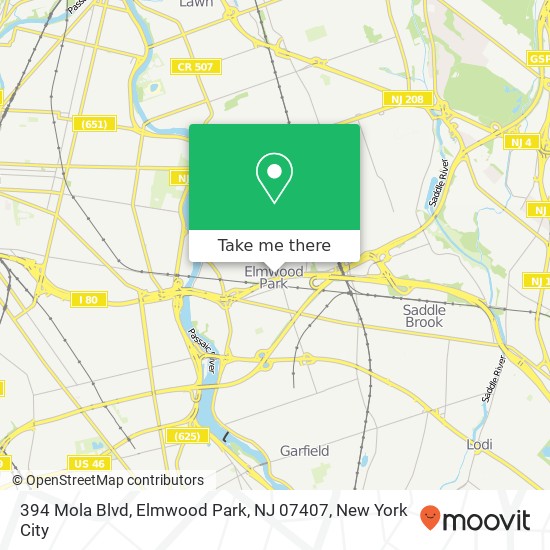 394 Mola Blvd, Elmwood Park, NJ 07407 map