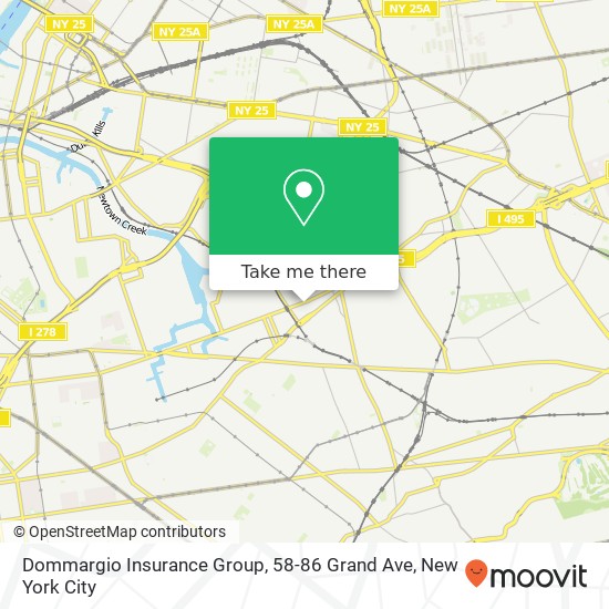 Mapa de Dommargio Insurance Group, 58-86 Grand Ave