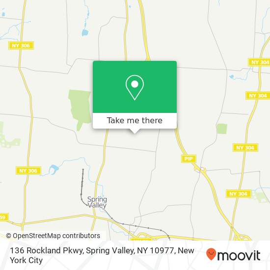 Mapa de 136 Rockland Pkwy, Spring Valley, NY 10977