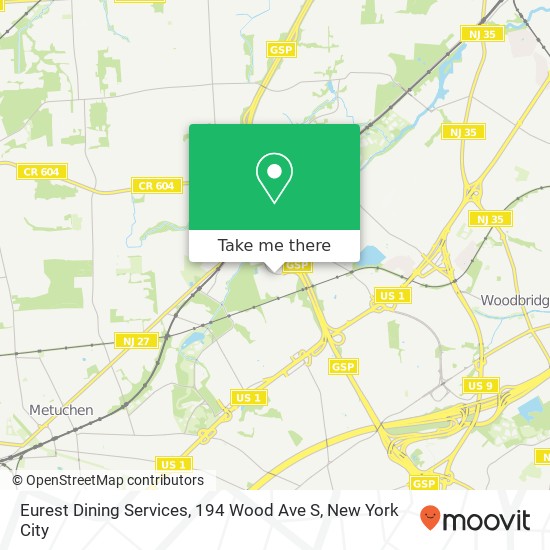 Eurest Dining Services, 194 Wood Ave S map
