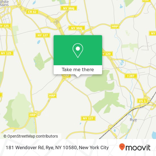 Mapa de 181 Wendover Rd, Rye, NY 10580