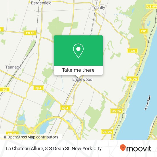 Mapa de La Chateau Allure, 8 S Dean St