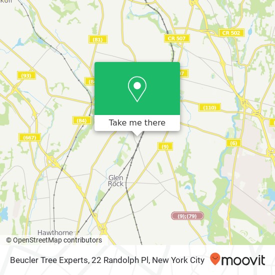 Mapa de Beucler Tree Experts, 22 Randolph Pl