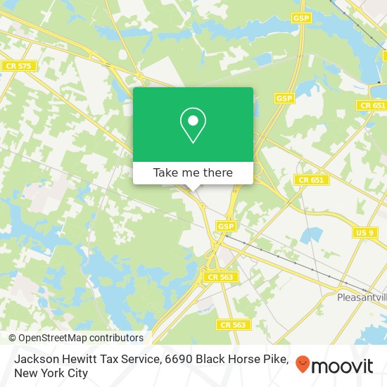 Jackson Hewitt Tax Service, 6690 Black Horse Pike map