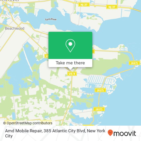 Amd Mobile Repair, 385 Atlantic City Blvd map