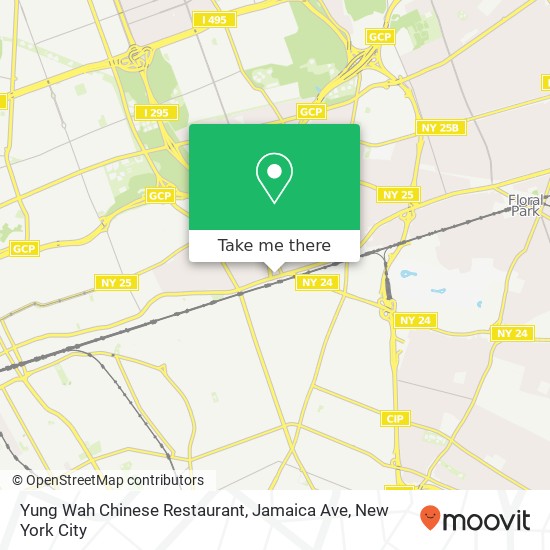 Mapa de Yung Wah Chinese Restaurant, Jamaica Ave