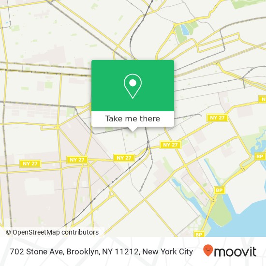 702 Stone Ave, Brooklyn, NY 11212 map