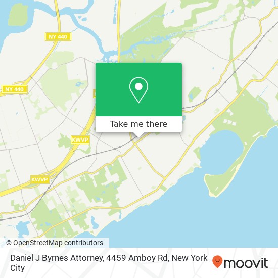 Daniel J Byrnes Attorney, 4459 Amboy Rd map