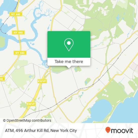 Mapa de ATM, 496 Arthur Kill Rd