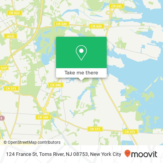 124 France St, Toms River, NJ 08753 map