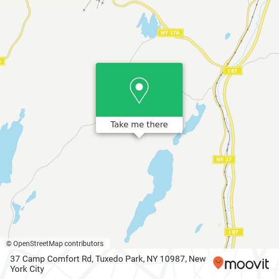 37 Camp Comfort Rd, Tuxedo Park, NY 10987 map