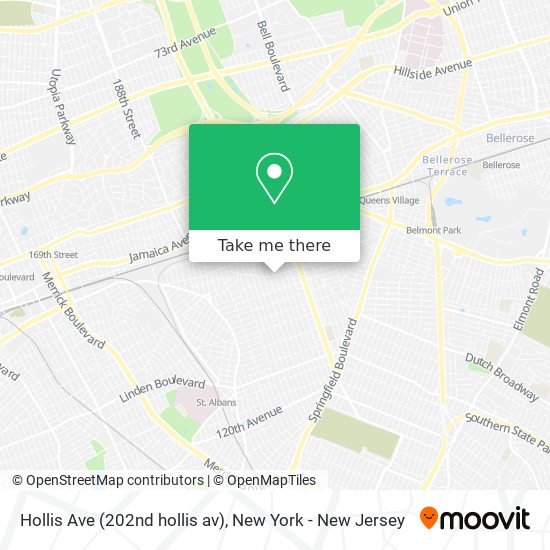 Hollis Ave (202nd hollis av) map