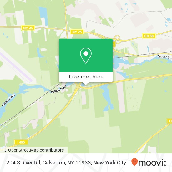 204 S River Rd, Calverton, NY 11933 map