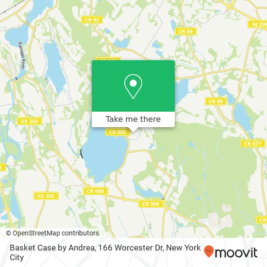 Basket Case by Andrea, 166 Worcester Dr map